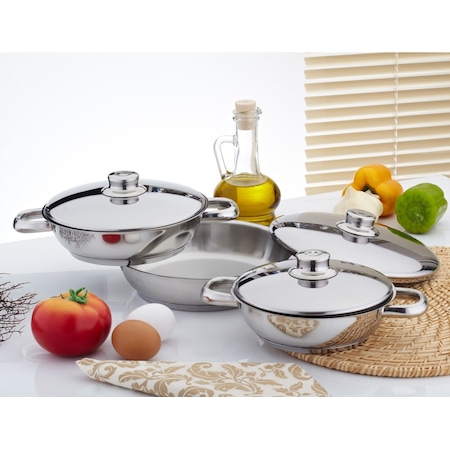 Gülsan Çelik Kapak 6 Parça Omlet Set