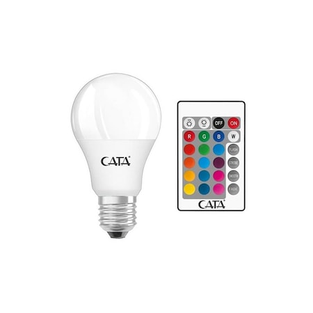 Cata CT-4058 9W RGB Işık E27 Duy Kumandalı Led Ampül