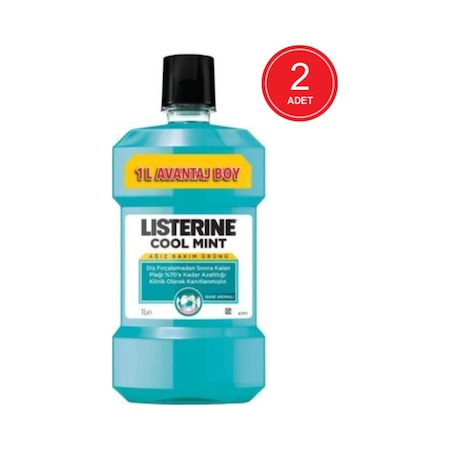 Listerine Cool Mint Ağız Bakım Suyu 2 x 1 L