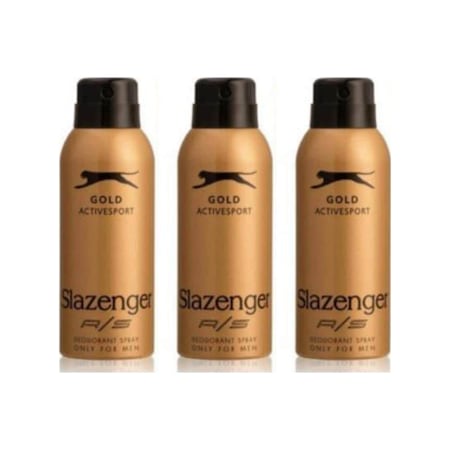 Slazenger Active Sport Gold Erkek Sprey Deodorant 3 x 150 ML