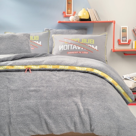 Yataş Bedding CoverMe Motivation Çift Kişilik Nevresim Takımı Gri