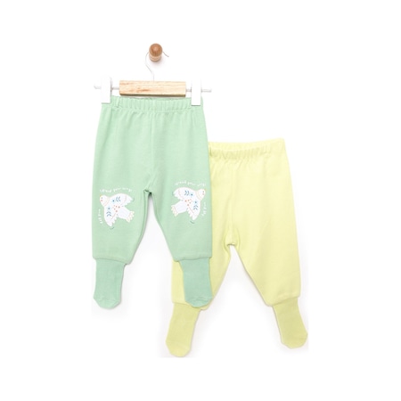 Hellobaby 2li Çoraplı Pantolon Kız Bebek 24khlbkalt029 Mint Mint