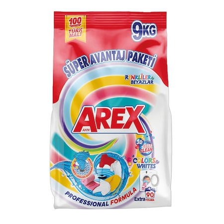 Arex Matik Toz Deterjanı Color&white 9 KG