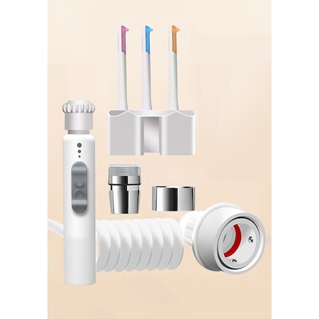 Ghdent Askılıklı 3 Başlıklı 3 Kademeli Pil Şarj Haznesiz Aile Boyu Oral Irrigatör Ağız Duşu