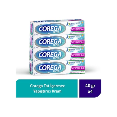 Corega Tat İçermez Yapıştırıcı Krem 12 x 40 G