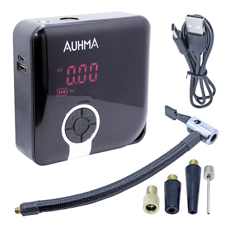 Auhma Portable A5544 Şarjlı Dijital Lastik Şişirme Pompası