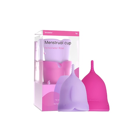 Femometer Rose Medikal Sınıf Silikon Regl / Menstrual Cup - A + B Size 2'li