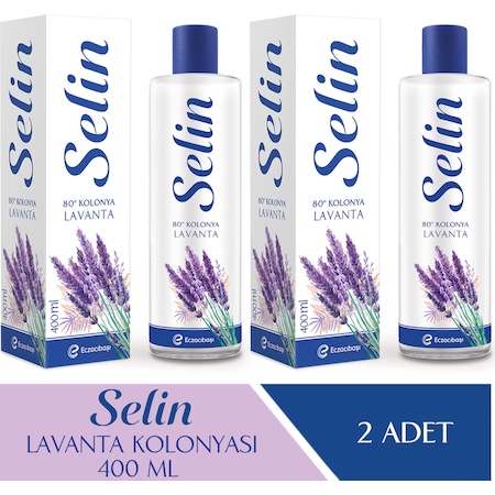 Selin Parfümlü Kolonya Lavanta 400 ML 2'li