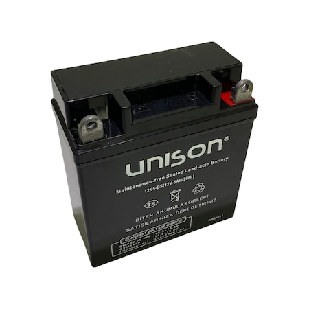 Unison 12V 5 Ah 387460372 Dik Motorsiklet Aküsü