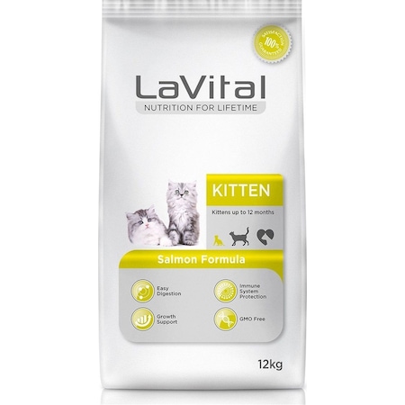 La Vital Kitten Somonlu Yavru Kedi Maması 12 KG