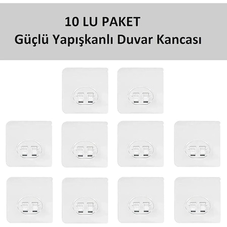 Corelle Kitchen 10 Lu Güçlü Kendinden Yapışkanlı Kancalar Köşe Rafı Banyo Rafı Duş Rafı Kancası, Su Geçirmez Askı