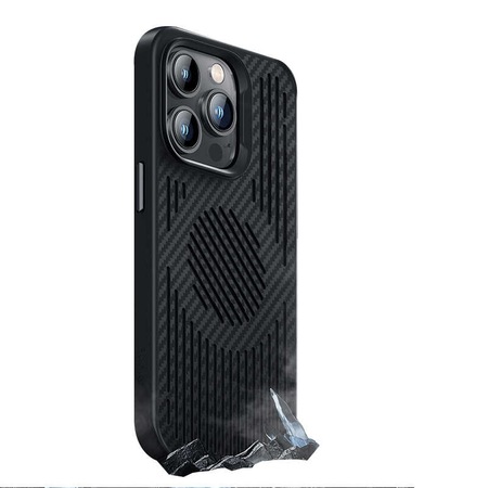 Benks iPhone Uyumlu 14 Pro Kılıf Benks Karbon Magnetik Soğutucu Özellikli Telefon Kılıfı Benks-Kevlar2