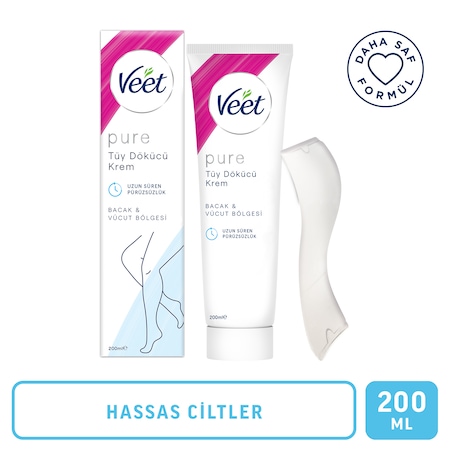 Veet Pure Hassas Cilt Tüy Dökücü Krem 200 ML