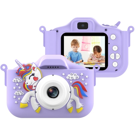 Hallow D12393PU 1080 P 48 MP Sevimli Dijital Çocuk Kamerası