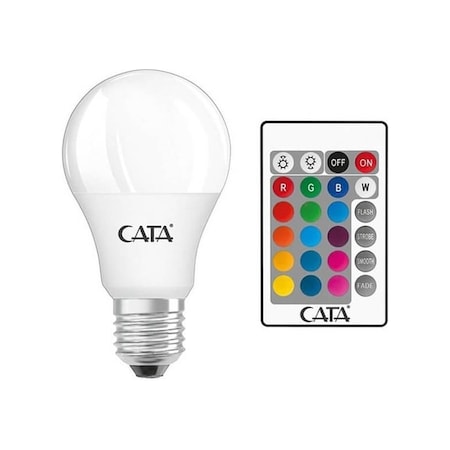 Cata CT-4058 9W RGB Işık E27 Duy Kumandalı Led Ampül