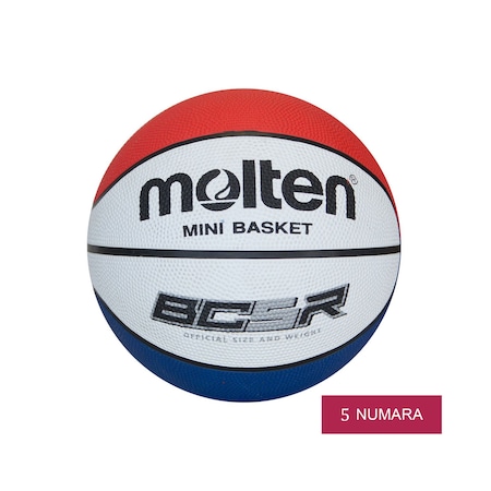 Molten Indoor Outdoor Top Kauçuk Basketbol Topu BC5R2-T Renkli