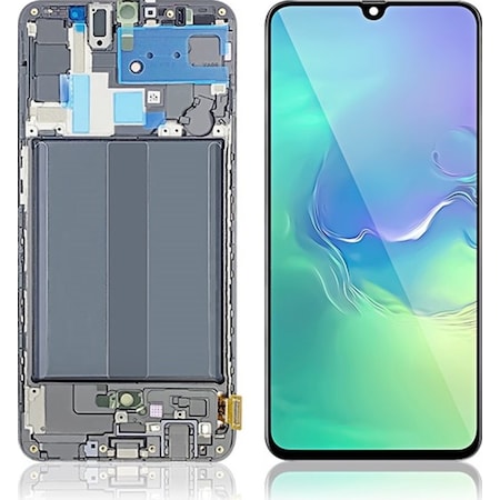 Samsung Galaxy A70 A705 Lcd Ekran Dokunmatik Siyah Oled Çıtalı