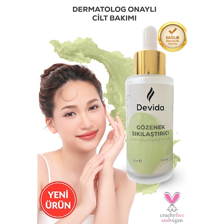 Devida Gözenek Sıkılaştırıcı ve Aydınlatıcı Serum 50 ML