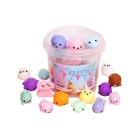 Rastgele 24 Adet Sevimli Hayvan Mochi Squishy, Kawaii Mini Yumuşak Sıkma Oyuncak, Fidget El Oyuncak Çocuklar İçin Hediye, Stres Giderici, Dekorasyon