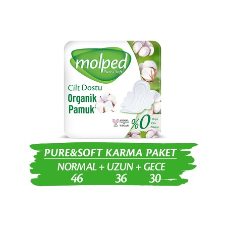 Molped Pure & Soft Hijyenik Ped Süper Mega Paket 112 Adet