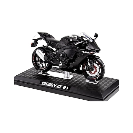 Orz 1:12 Yamaha Yzf-r1 Simülasyon Alaşımlı Motosiklet Modeli Siyah