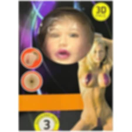 Erofoni Blonde Saçlı Büyük Boy Sesli Ve Titreşimli Realistik 3 İşlevli Şişme Bebek Kadın Manken