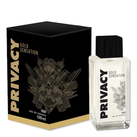 Privacy Gold Sensation Erkek Parfüm Şeffaf Şişe EDT 100 ML