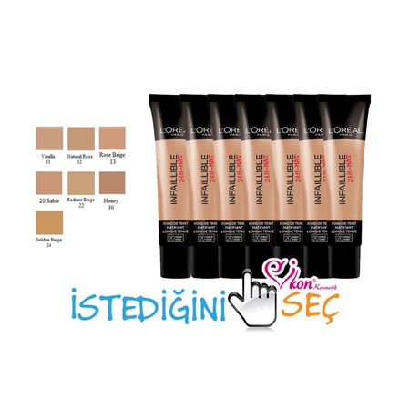 Loreal Fondoten Infallible 24h Matte 35ml Tum Renkler Fiyatlari Ve Ozellikleri