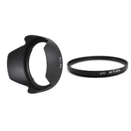 canon 18 135 stm lens icin uv filtre ve parasoley