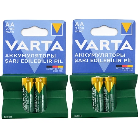 Varta 4 adet 2700mAh AA Kalem Şarj EdilebilİR Pil