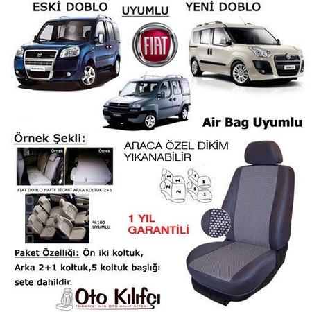 fiat doblo koltuk kilifi seti araca ozel dikim 1 kalite fiyatlari ve ozellikleri