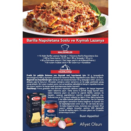 Barilla Lazanya Nasil Yapilir