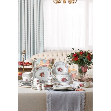 Karaca Antique Rose 84 Parca Fine Bone Yemek Takimi Fiyatlari Ve Ozellikleri