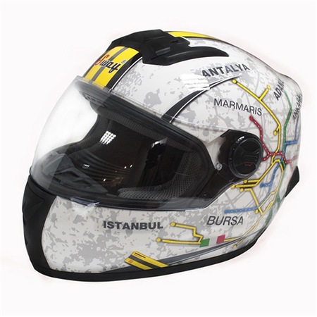 Sway 806 Harita Desenli Full Face Kapali Kask Fiyatlari Ve Ozellikleri