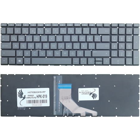 HP 15-db0052nt (6RR85EA) Notebook Klavye Işıklı (Füme)