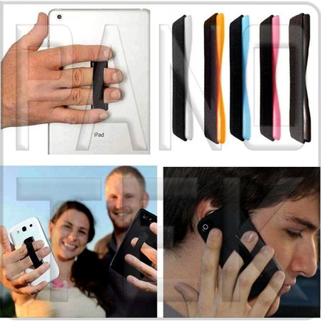 akilli telefonlar ve tabletler icin lastikli parmak tutucu