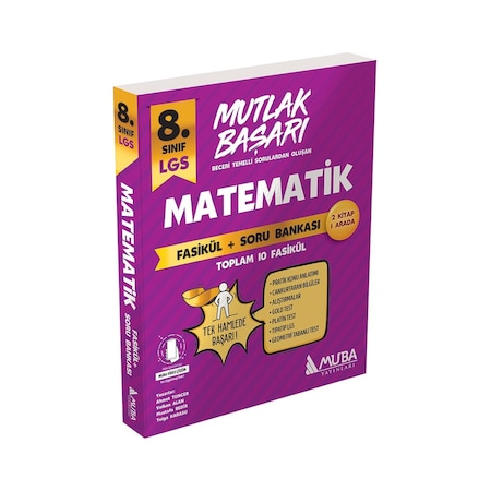 8.Sınıf LGS Mutlak Başarı Matematik Fasikül ve Soru Bankası - Muba Yayınları