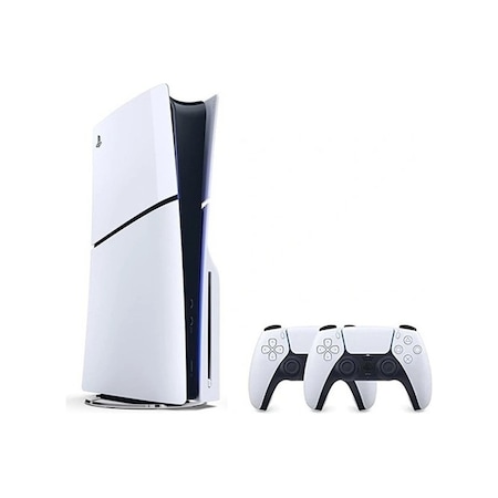 Sony Playstation 5 Slim 1 TB Standart Edition Oyun Konsolu + 2 Dualsense Kol (İthalatçı Garantili)