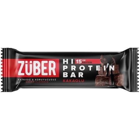 Züber Kakaolu Yüksek Protein Bar 45 G - 12 x 45 G