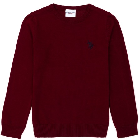 U.s. Polo Assn. 50275846-vr014 Erkek Çocuk Triko Kazak Bordo