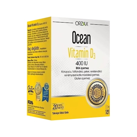 Ocean Vitamin D3 400 IU Sprey 20 ML