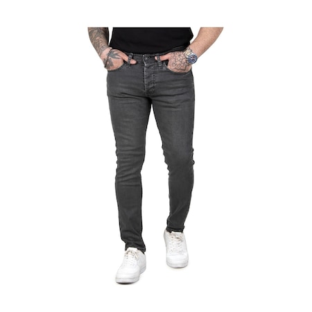 DeepSEA Erkek Füme Kaplamalı Slim Fit Kot Pantolon 23