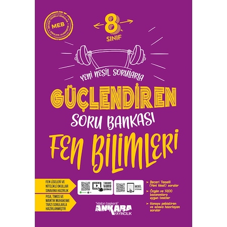 Ankara Yayınları 8.Sınıf Güçlendiren Fen Bilimleri Soru Bankası