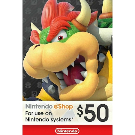 Nintendo Eshop Card 50 Usd Nintendo Gift Card 50 Usd