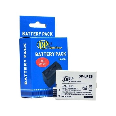 Fototek Lp-E8 Batarya Battery Pil Canon Eos 550D 600D 650D 700D