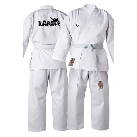 Top Glory Baskılı Acemi Karate Elbisesi Beyaz