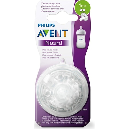 Philips Avent Natural Biberon Emziği +1 Ay 2li