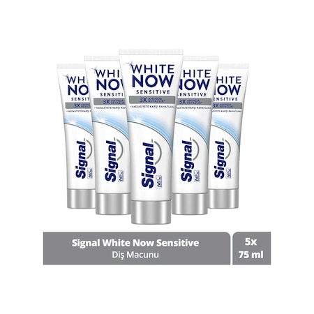 Signal White Now Sensitive Diş Macunu 5 x 75 ML