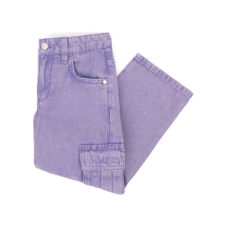 U.s. Polo Assn. Kız Çocuk Menekşe Jean Pantolon 50291146-vr037 Mor