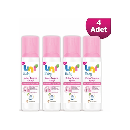 Uni Baby Kolay Tarama Spreyi 200 ML 4'lü Set